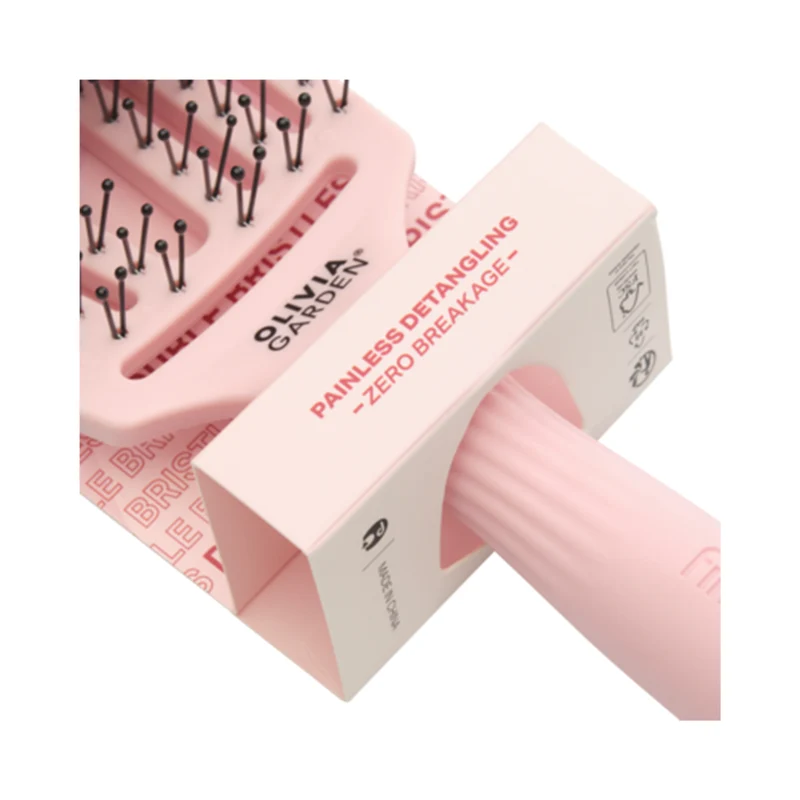 Brosse FINGERBRUSH Care Iconic Double Nylon Rose Pastel