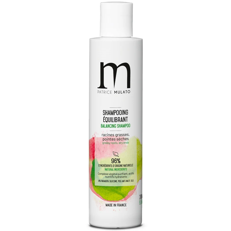 Shampoing Équilibrant racines grasses pointes sèches Mulato 200 ML