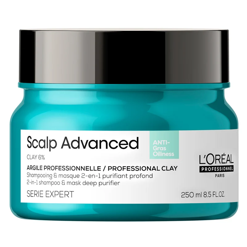 Argile 2-En-1 Purifiante Anti-Gras Scalp Advanced L'Oréal Professionnel 250 ML