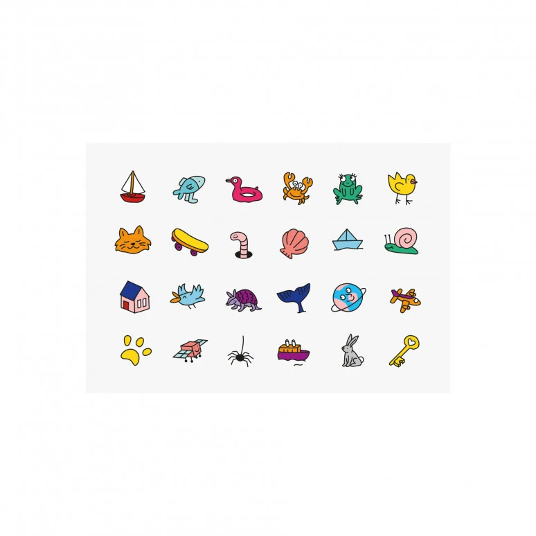 Coffret stickers et vernis pour enfants
