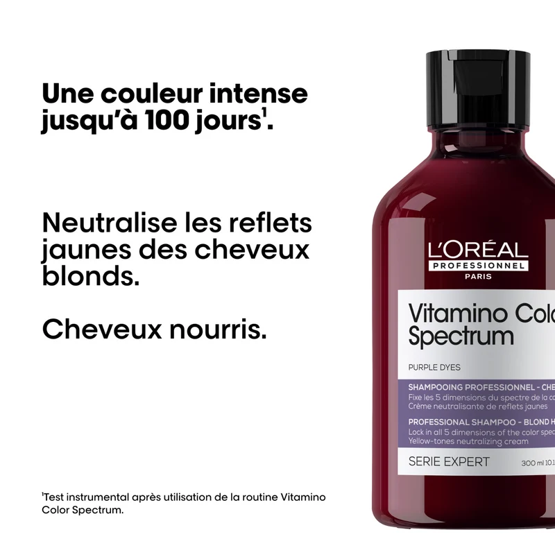 Shampoing Violet Anti-Jaune Vitamino Color Spectrum L'Oréal Professionnel 300 ML