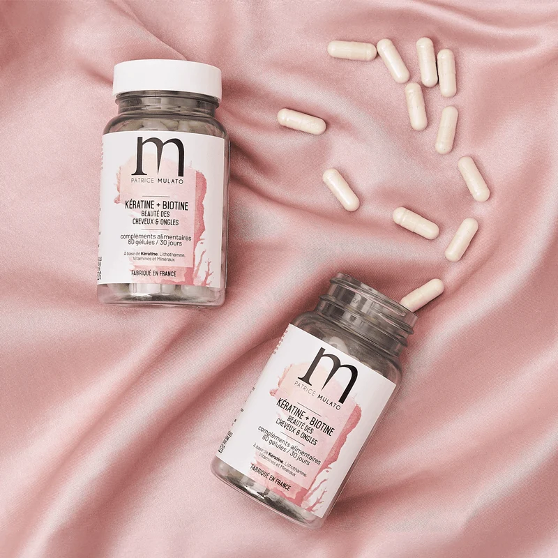 60 Gélules Kératine Biotine Cheveux & Ongles Mulato