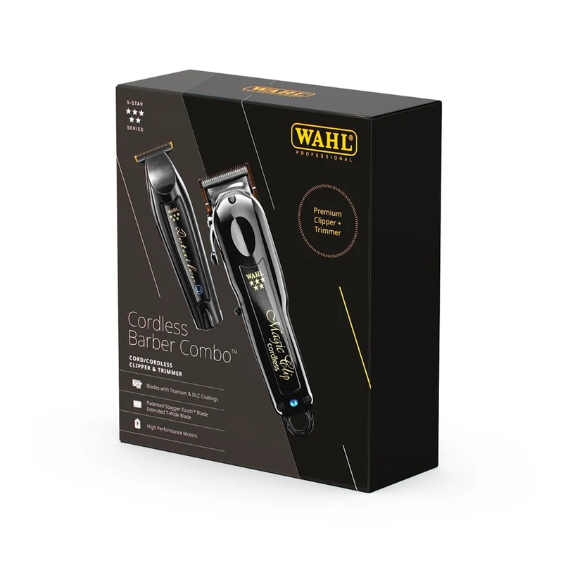 Coffret Tondeuses Noires Cordless Barber