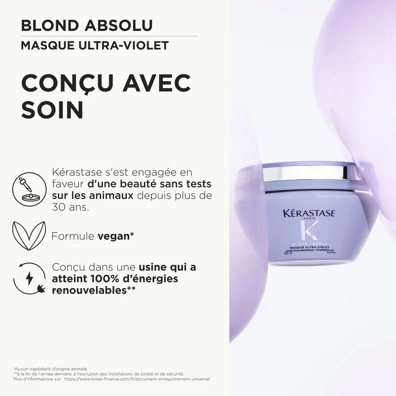Masque Ultra-Violet Blond Absolu Kérastase 200 ML