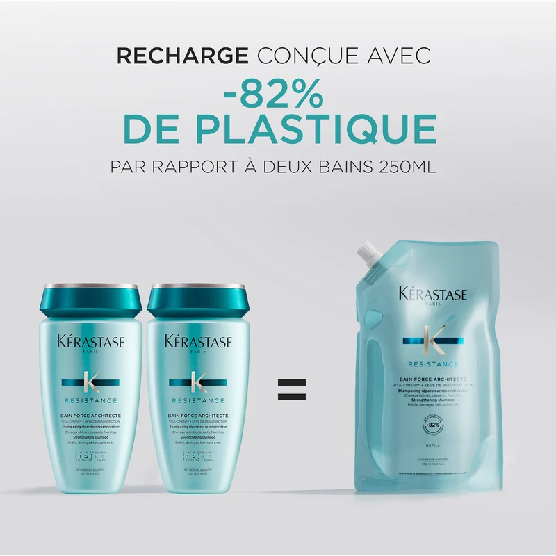 Éco-Recharge Bain Force Architecte Kérastase 500 ML