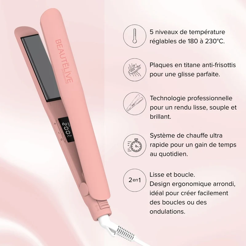 Lisseur Professionnel Rose SMOOTH STYLER