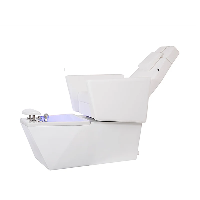 Fauteuil Pédicure GENTLE Bain de Pieds Blanc 2 Moteurs