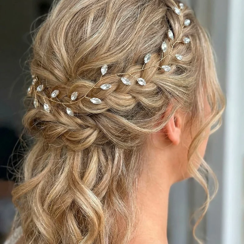 Demi-Couronne pour Cheveux Mariée NINA