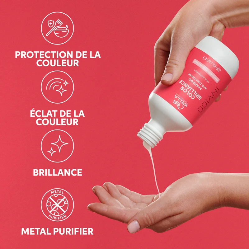 Shampoing Color Brilliance Invigo Cheveux Épais Wella 1L