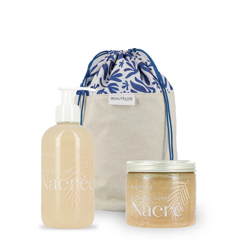 POCHON SUMMER NACRÉ 2 PRODUITS BEAUTELIVE