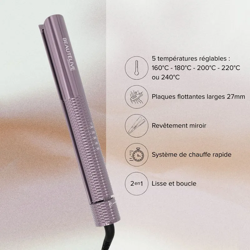 Lisseur Professionnel 2en 1 GLEAM STYLER