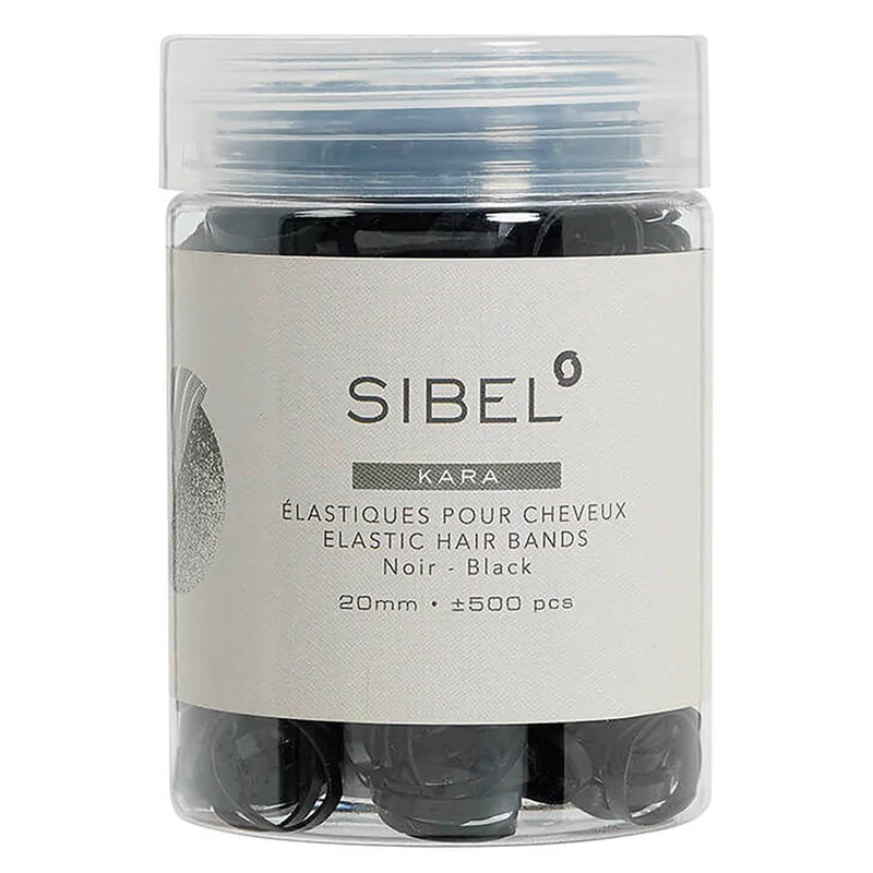 Élastique Caoutchouc Noir Sibel 500 pcs