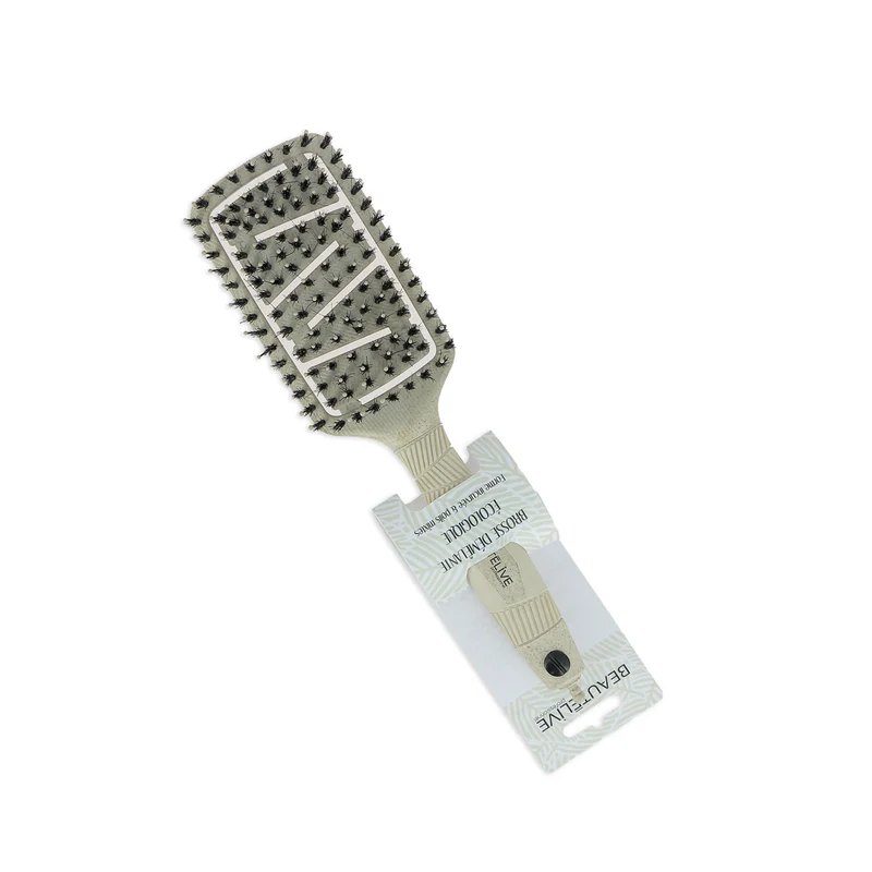 Brosse Démêlante Ecologique Incurvée Poils Mixtes