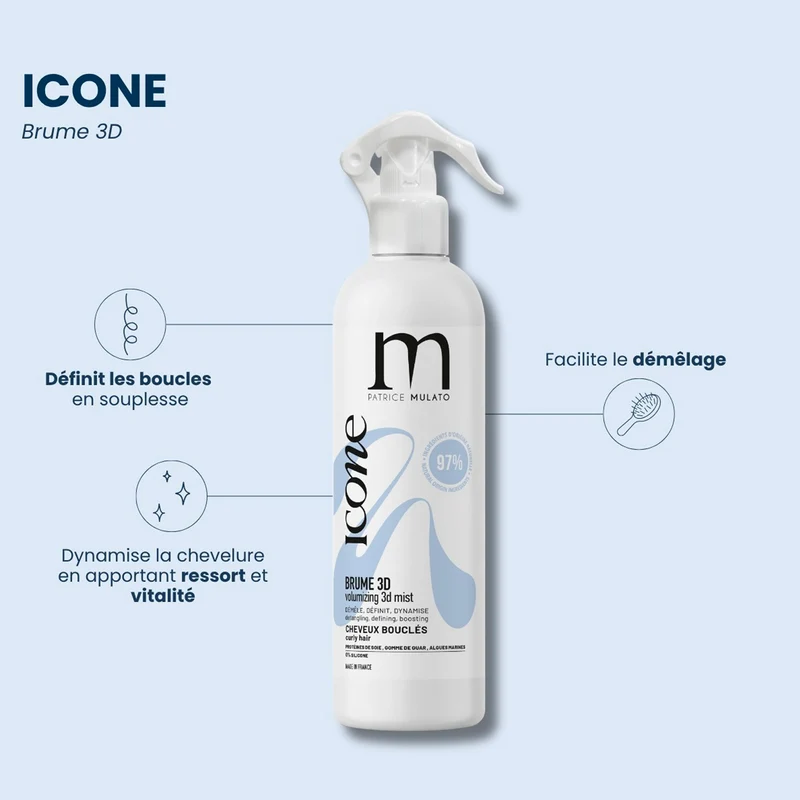 Brume 3D Cheveux Bouclés Mulato 300 ML