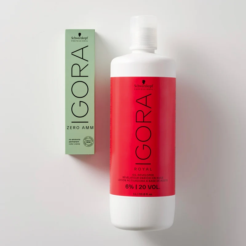 Tube Coloration Igora Zéro Amm Schwarzkopf 60 ML