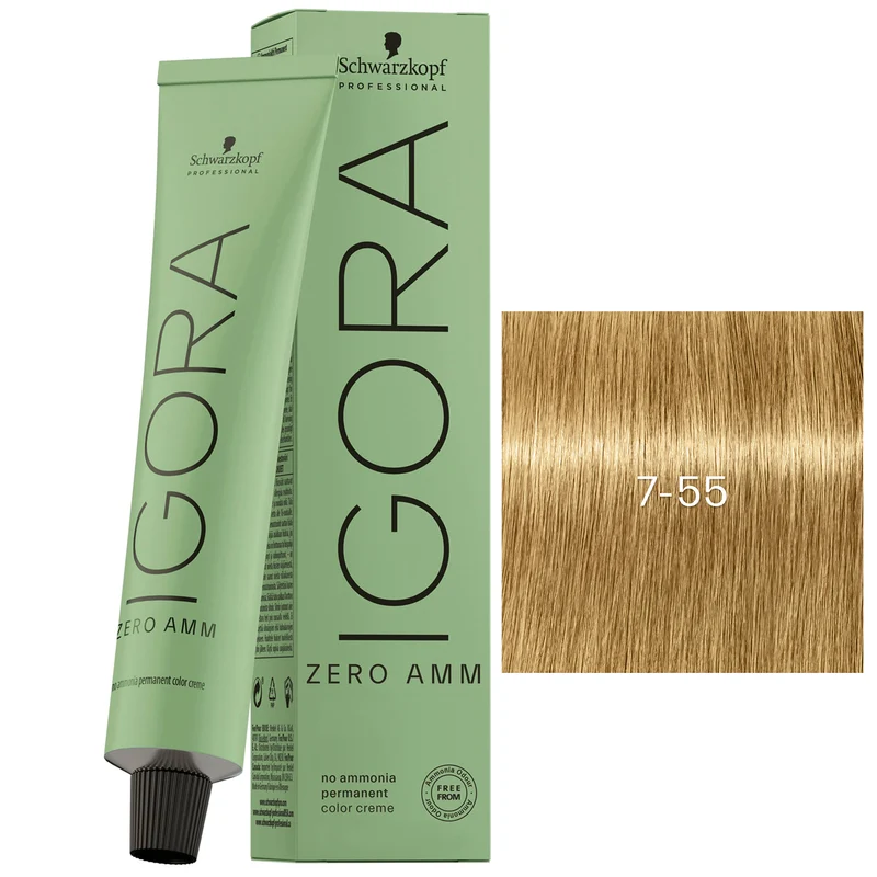 Tube Coloration Igora Zéro Amm Schwarzkopf 60 ML