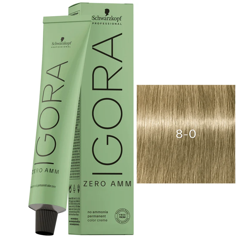 Tube Coloration Igora Zéro Amm Schwarzkopf 60 ML