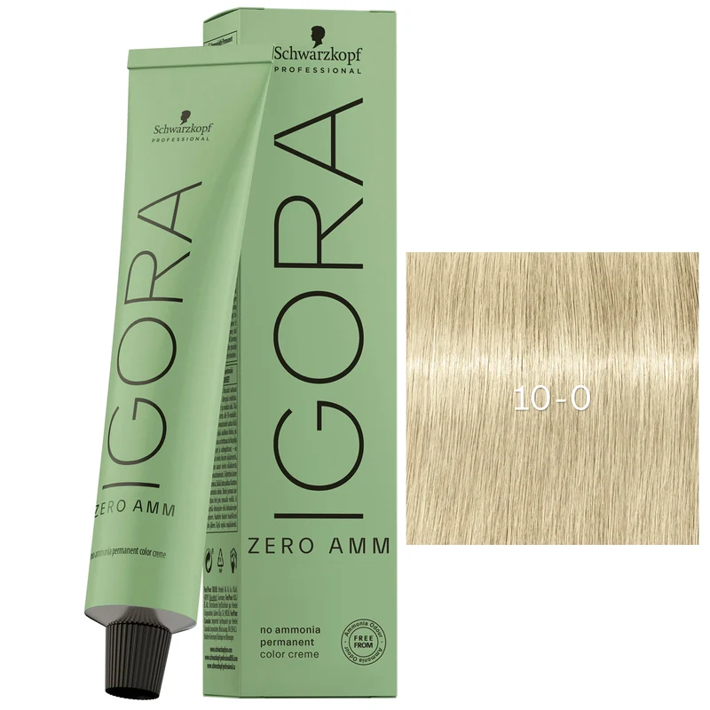 Tube Coloration Igora Zéro Amm Schwarzkopf 60 ML