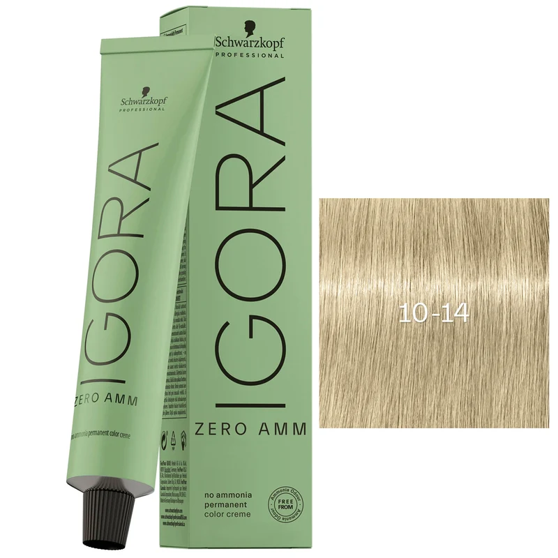 Tube Coloration Igora Zéro Amm Schwarzkopf 60 ML