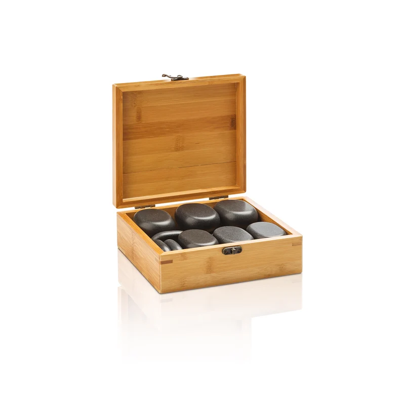 Pierres Noires Chaudes 18 pcs