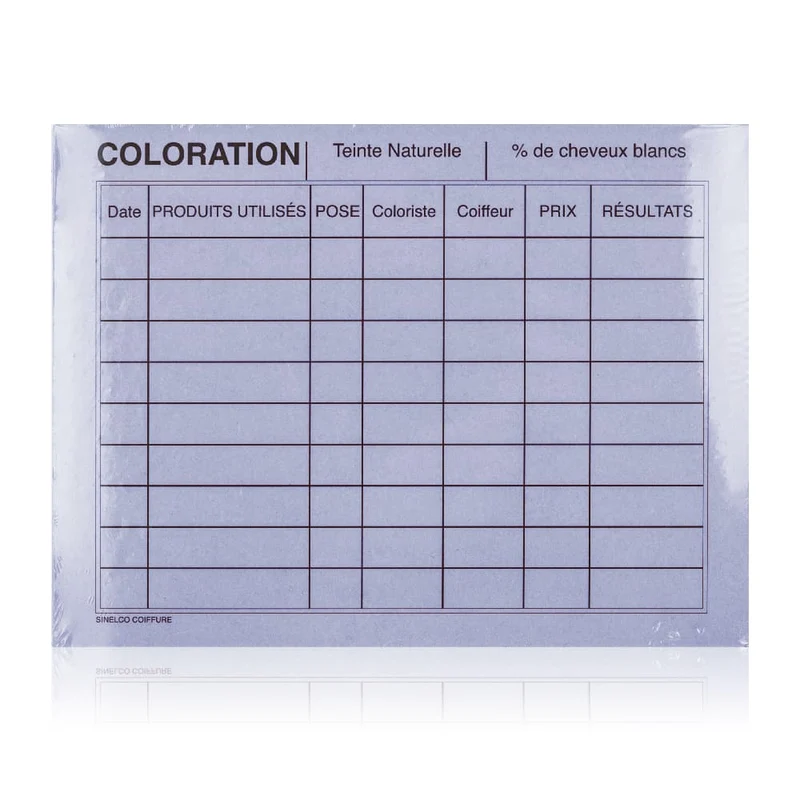 Fiches coloration et permanente