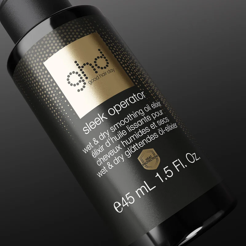 Ghd Sleek Operator Wet & Dry Smoothing Oil Elixir 45ml - huile nourrissante anti-frisottis