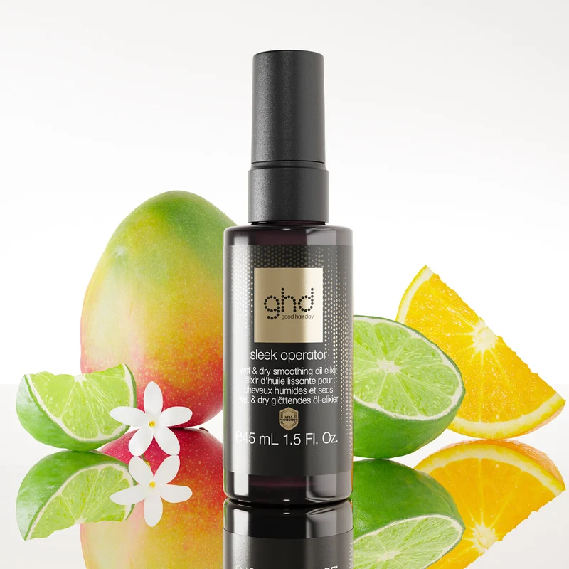 Ghd Sleek Operator Wet & Dry Smoothing Oil Elixir 45ml - huile nourrissante anti-frisottis