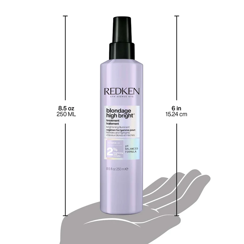 Redken Blondage High Bright Pre-Treatment 250ml - pré-shampooing pour cheveux blonds brillants