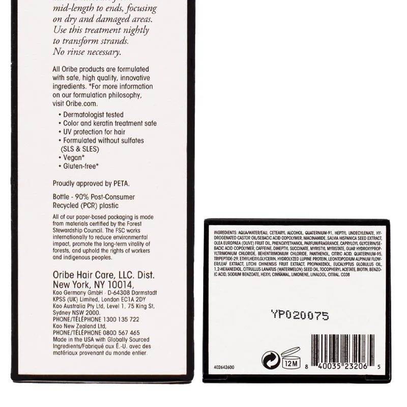 Oribe Gold Lust Restorative Night Creme for Hair 150ml - crème de nuit régénérante