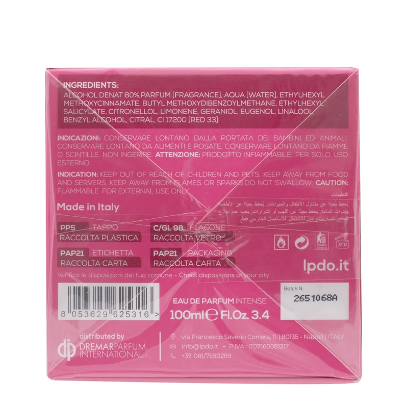 Lpdo Eau de Parfum Rose Sensuelle 100ml - parfum