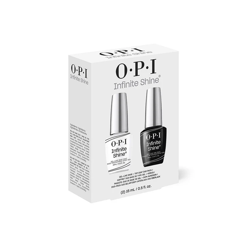 OPI Infinite Shine Coffret Base 15ml + Top Coat 15ml - coffret