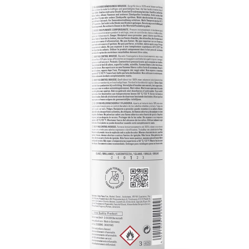 Goldwell Stylesign Bodifying Control Mousse 300ml - mousse volumatrice