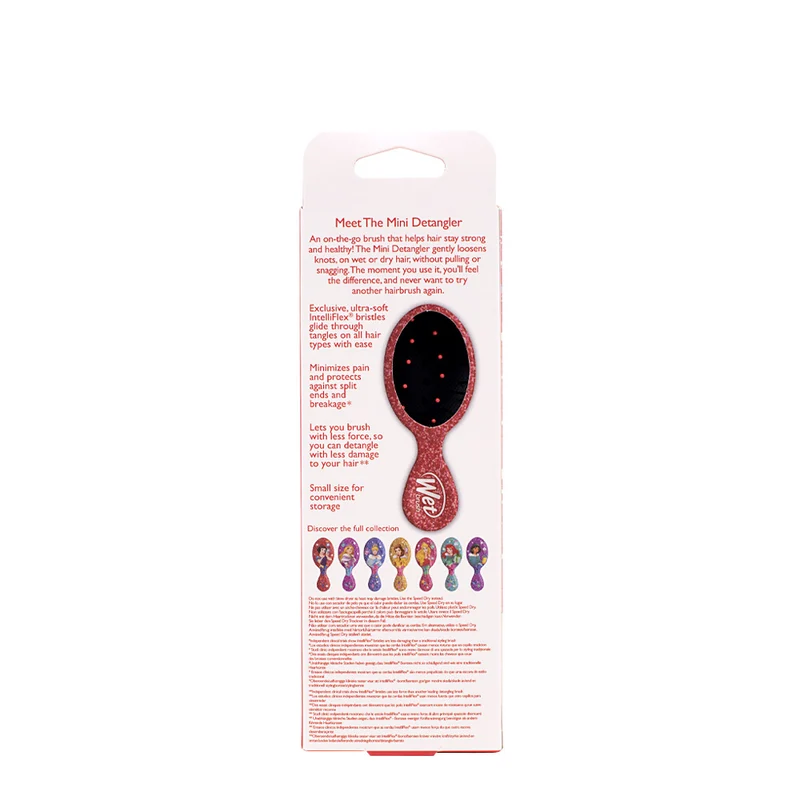 WetBrush Pro Mini Detangler Disney Glitter Ball Snow White - mini brosse démêlante