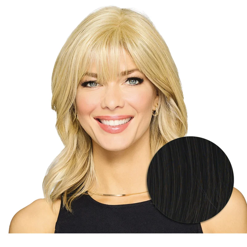 Hairdo Topper Stylish Wave R2 Noir - toupet vagues