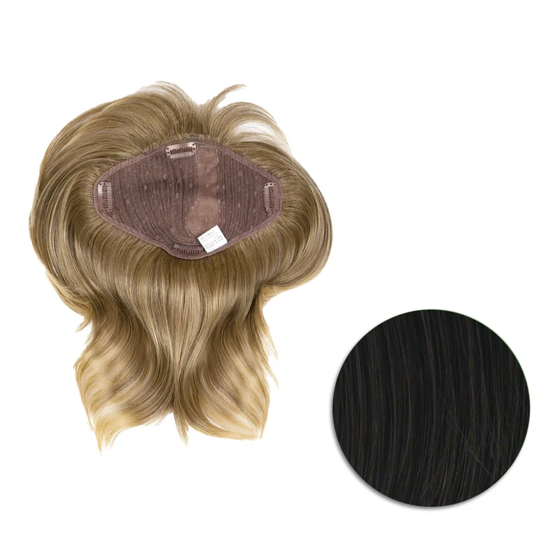 Hairdo Topper Stylish Wave R2 Noir - toupet vagues