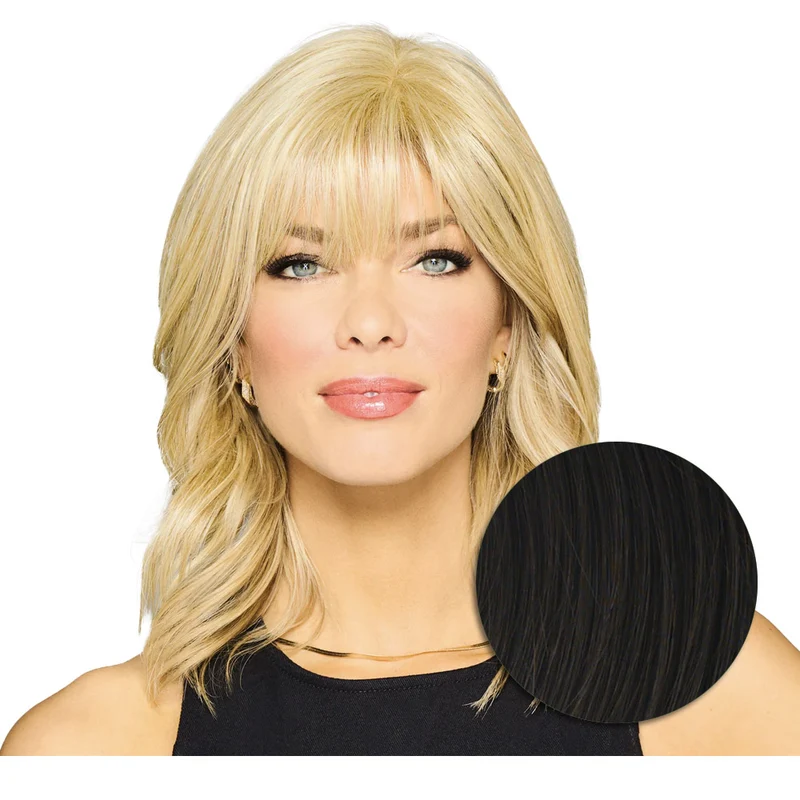Hairdo Topper Stylish Wave R4 Marron Foncé - toupet vagues