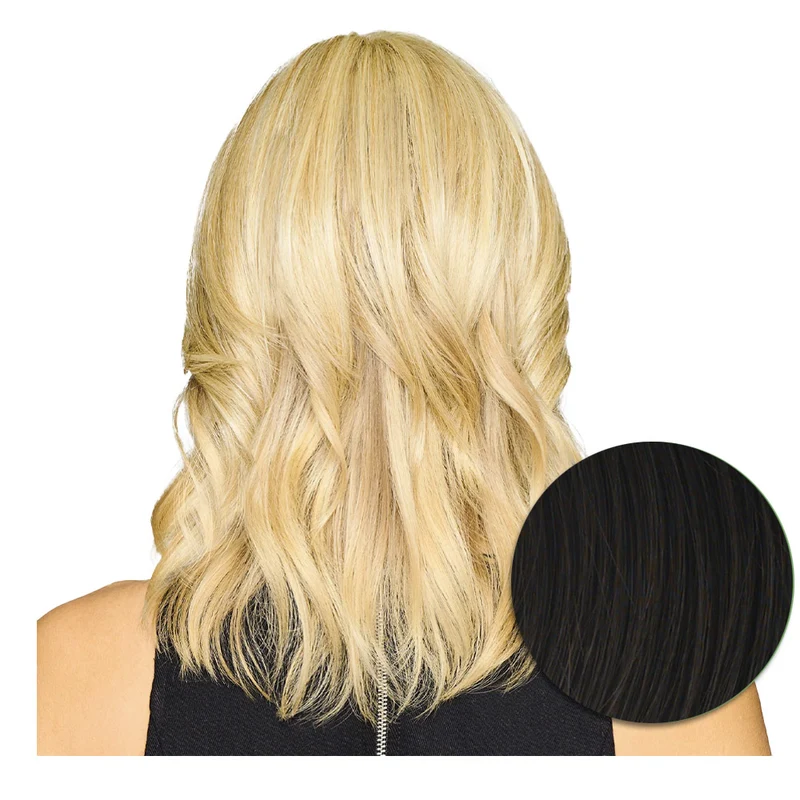 Hairdo Topper Stylish Wave R4 Marron Foncé - toupet vagues