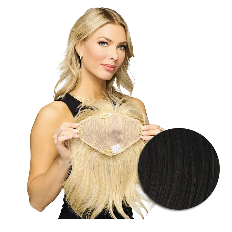 Hairdo Topper Stylish Wave R4 Marron Foncé - toupet vagues