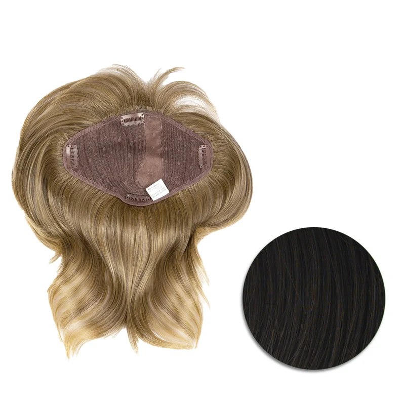 Hairdo Topper Stylish Wave R4 Marron Foncé - toupet vagues