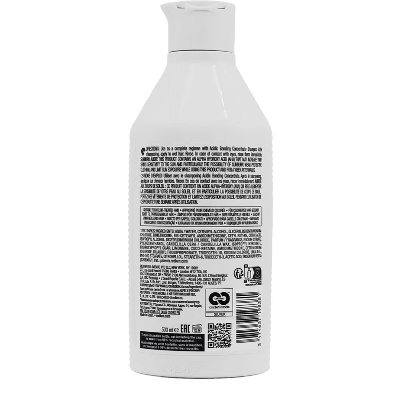 Redken Acidic Bonding Concentrate Conditioner 500ml - après-shampooing fortifiant pour cheveux abîmés