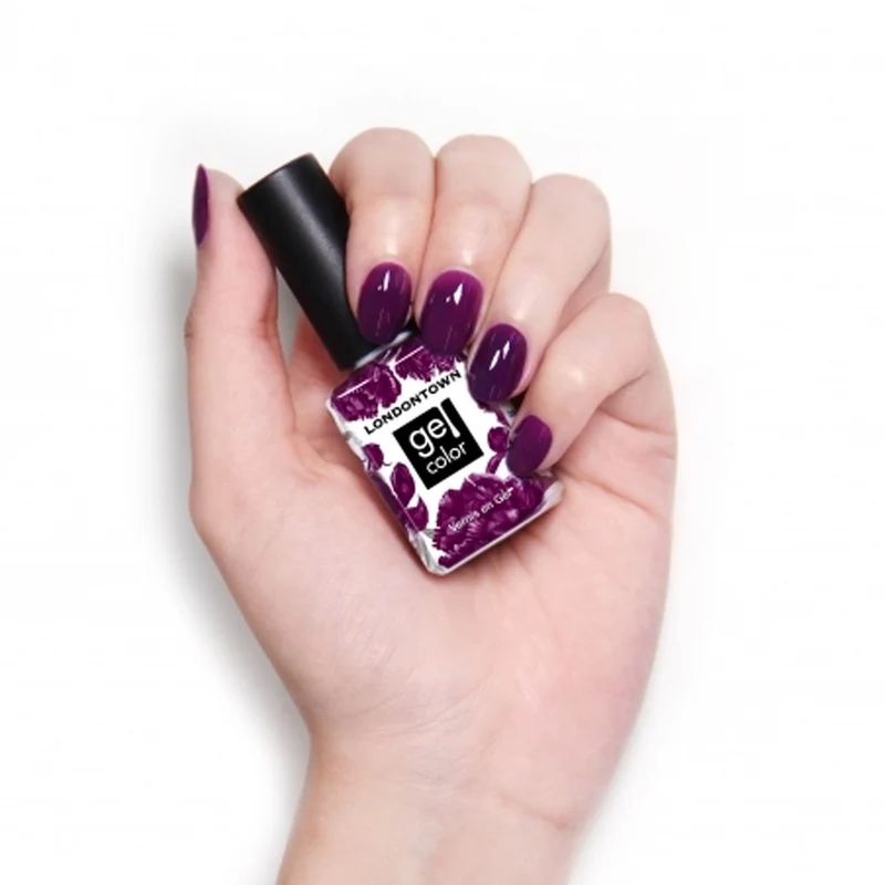 Londontown Gel Color Portobello Plum 12ml - vernis à ongles semi-permanent violet foncé