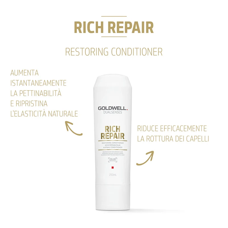 Goldwell Dualsenses Rich Repair Conditioner 200ml - après-shampooing restructurant