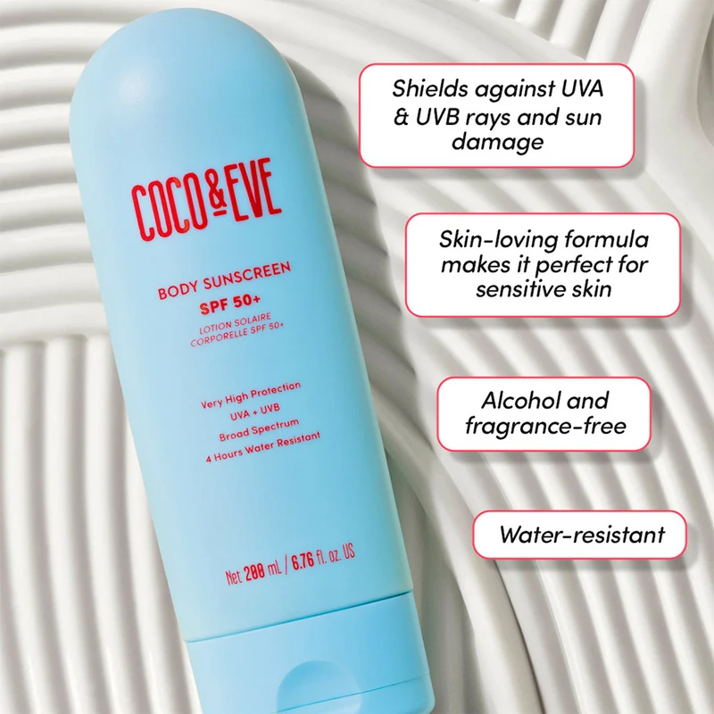 Coco & Eve Body Suncreen SPF50+ 200ml - crème solaire pour le corps