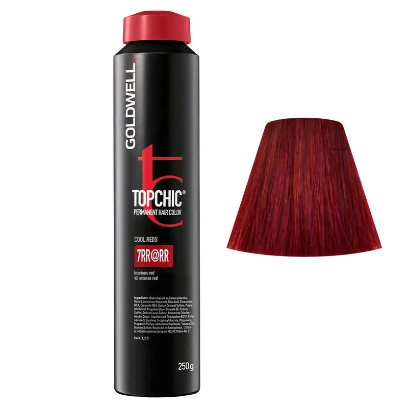 Goldwell Topchic Can 7RR@RR Luscious Red Elumenated Rouge Intense 250gr - coloration permanente en bombe