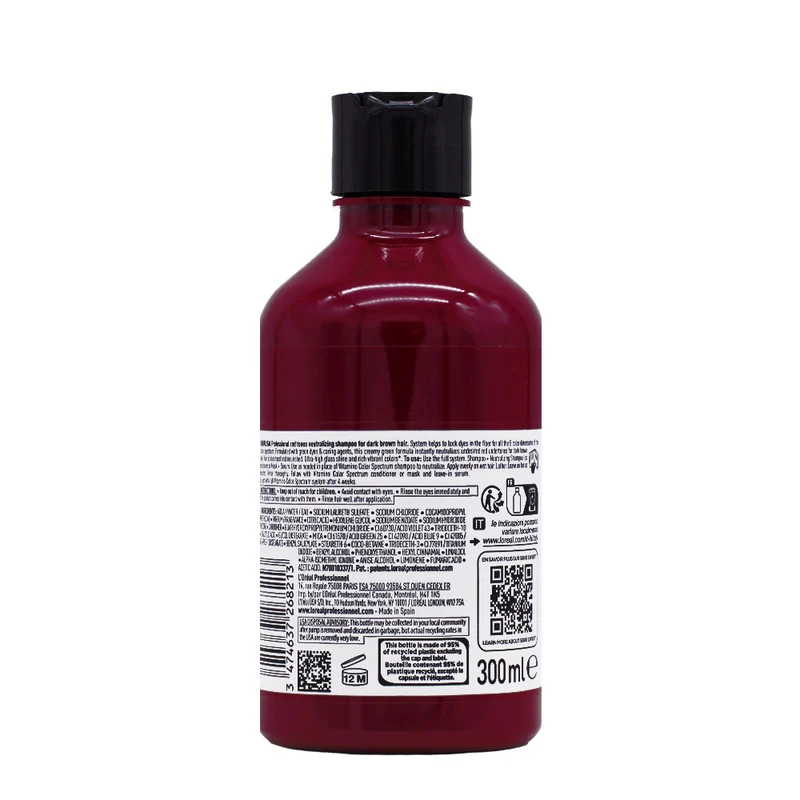 L'Oréal Professionnel Paris Vitamino Color Spectrum Shampoo Vert 300ml - shampooing tonifiant anti-rouge