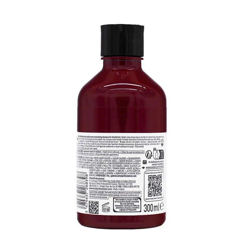 L'Oréal Professionnel Paris Vitamino Color Spectrum Purple Shampoo 300ml - shampoing anti-jaunissement