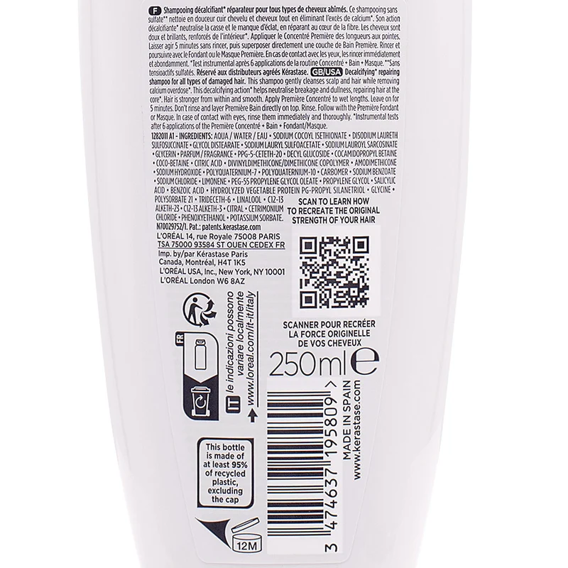 Kerastase Première Bain Décalcifiant Réparateur 250ml