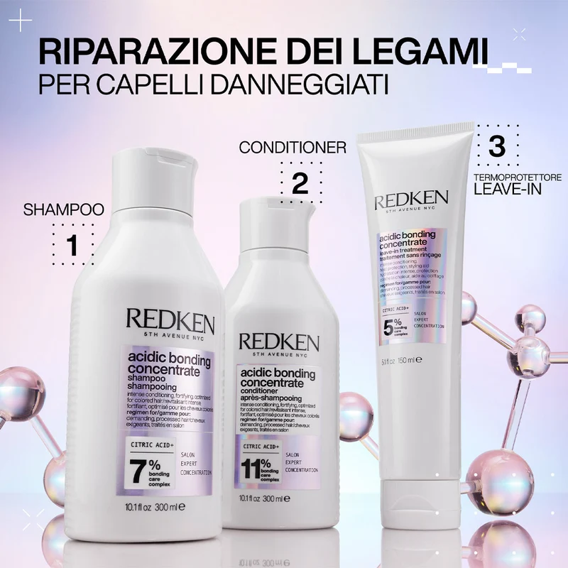 Redken Acidic Bonding Concentrate Leave-in Treatment 150ml -sérum fortifiant sans rinçage pour cheveux abîmés
