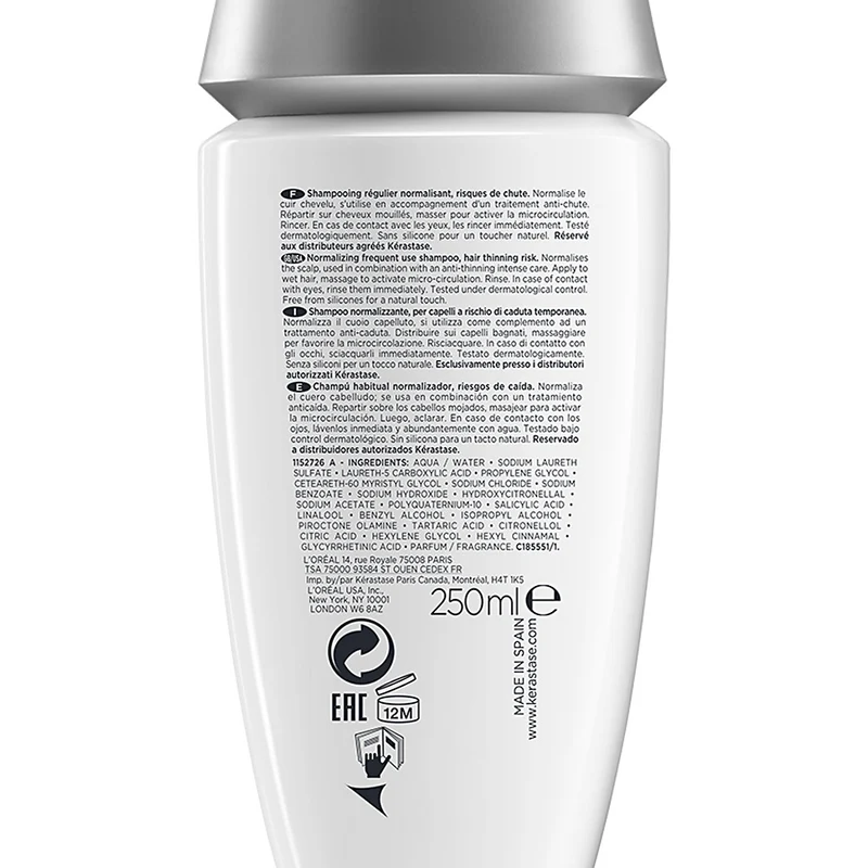 Kerastase Specifique Bain Prevention 250ml - shampooing anti-chute et prévention de la chute des cheveux