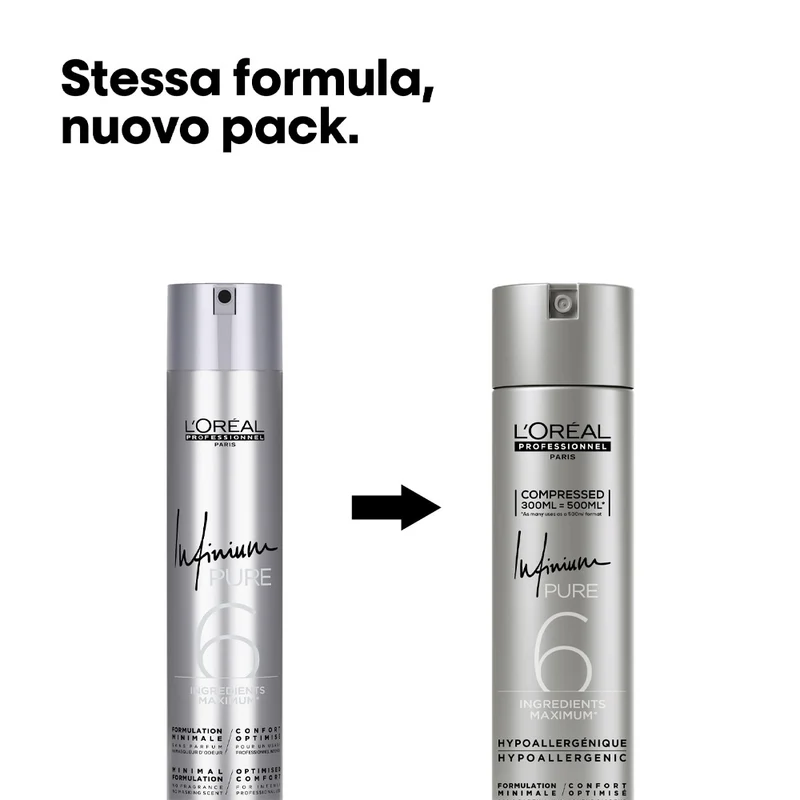 L'Oreal Hairspray Infinium Pure Soft 300ml - laque pour cheveux tenue légère